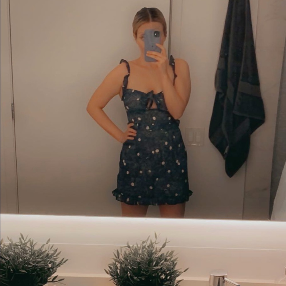 Hello molly navy blue dress NWT